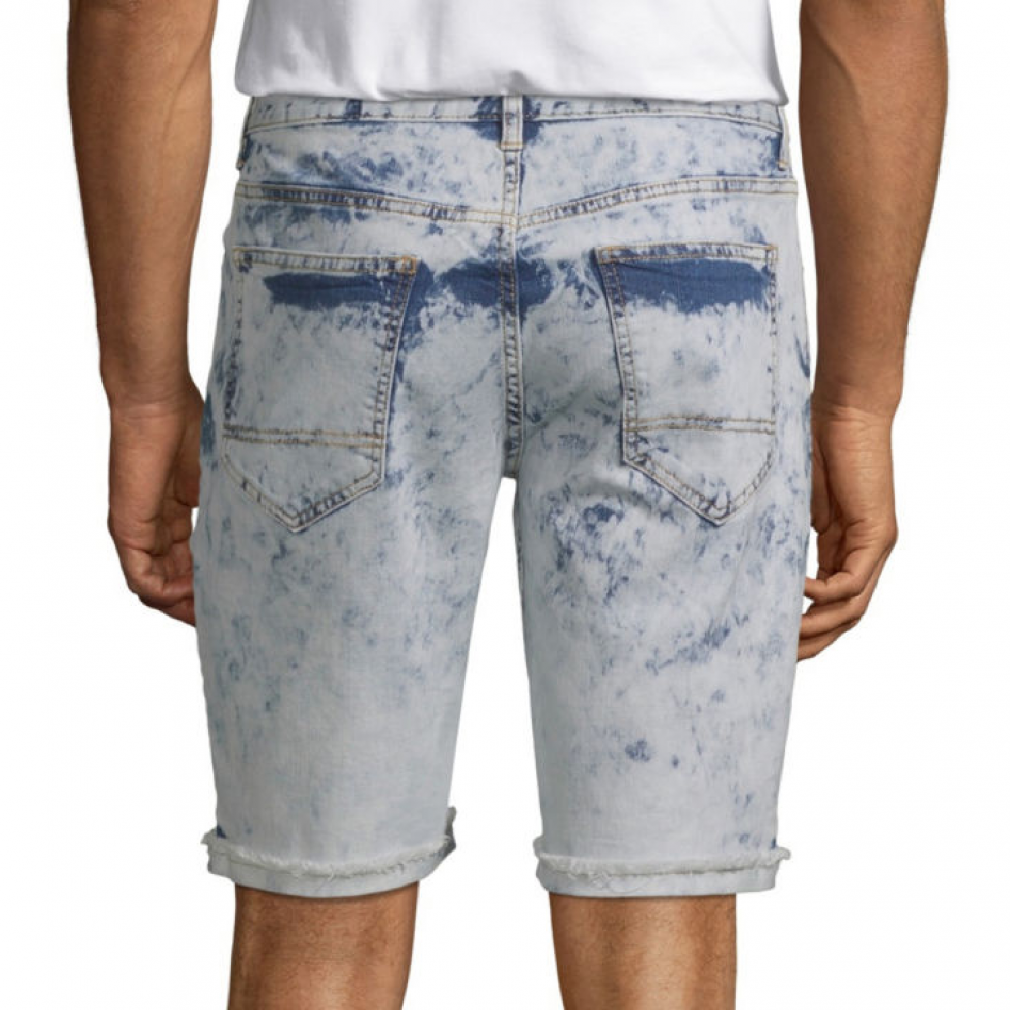 Men Sky Blue Denim Shorts - Buy Men Blue Denim Shorts online in India