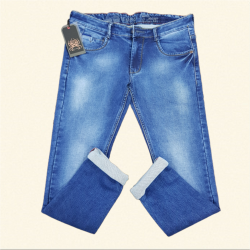 Buy Wholesale Rs. Royal Spider Men's Denim Regular Fit Blue Jeans in India.