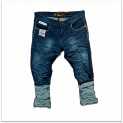 Buy 3 Colour Wholesale Men Denim Stretch Wrinkle Jeans Wholesale Rs.
