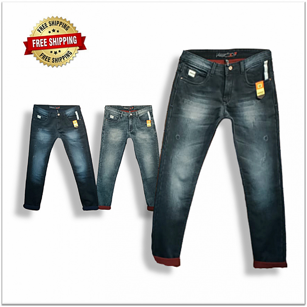 Buy Men's Warrior Denim Jeans 3 Colours Set cheap wholesale Rs. 560