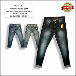 Men Denim Jeans Wholesale Rs. 560.