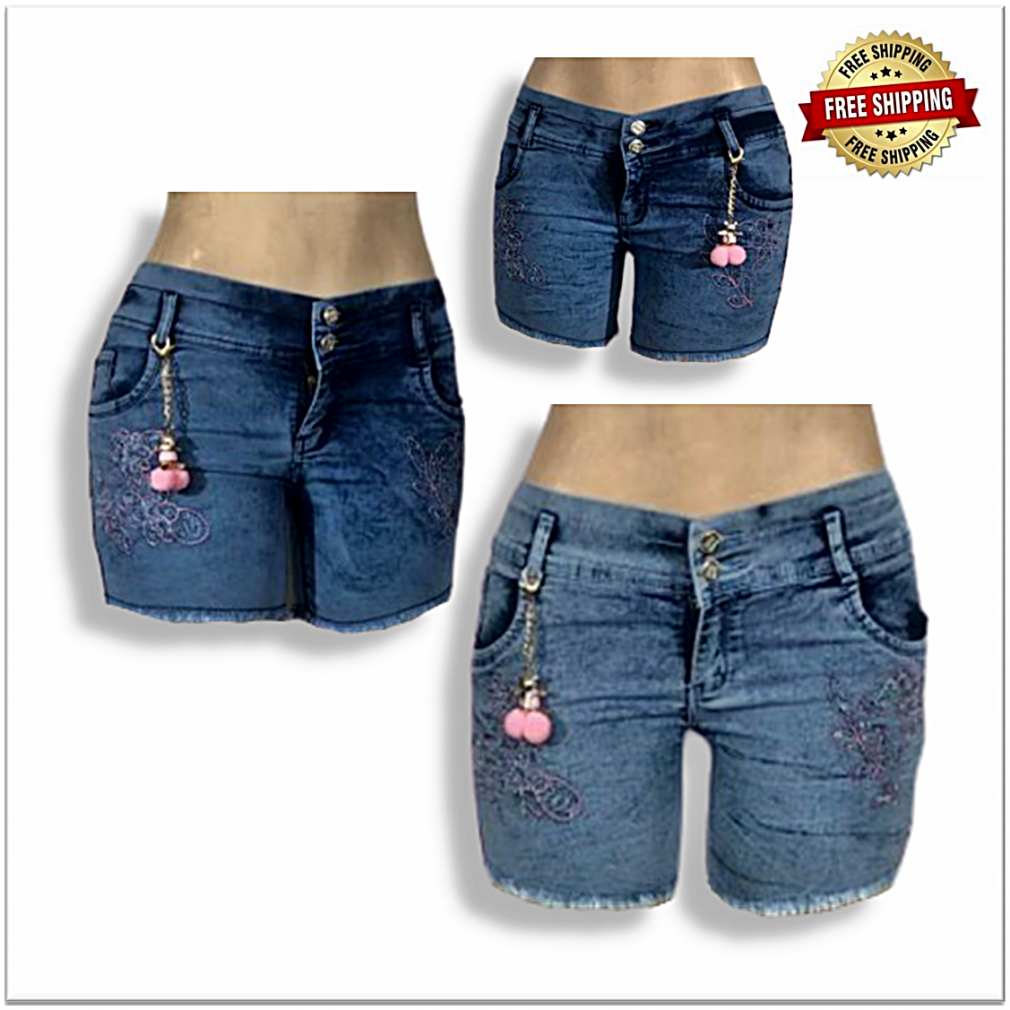 Available In Multiple Color Ladies Denim Fancy Shorts at Best Price in  Mumbai | Harry Fashion