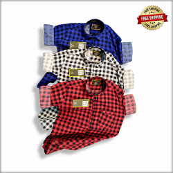 Regular Fit Checked Casual Men Shirts