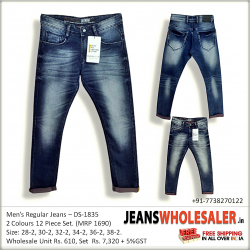 Buy RAW-17 Men's Regular Comfort Fit Jeans Wholesale Price in india.