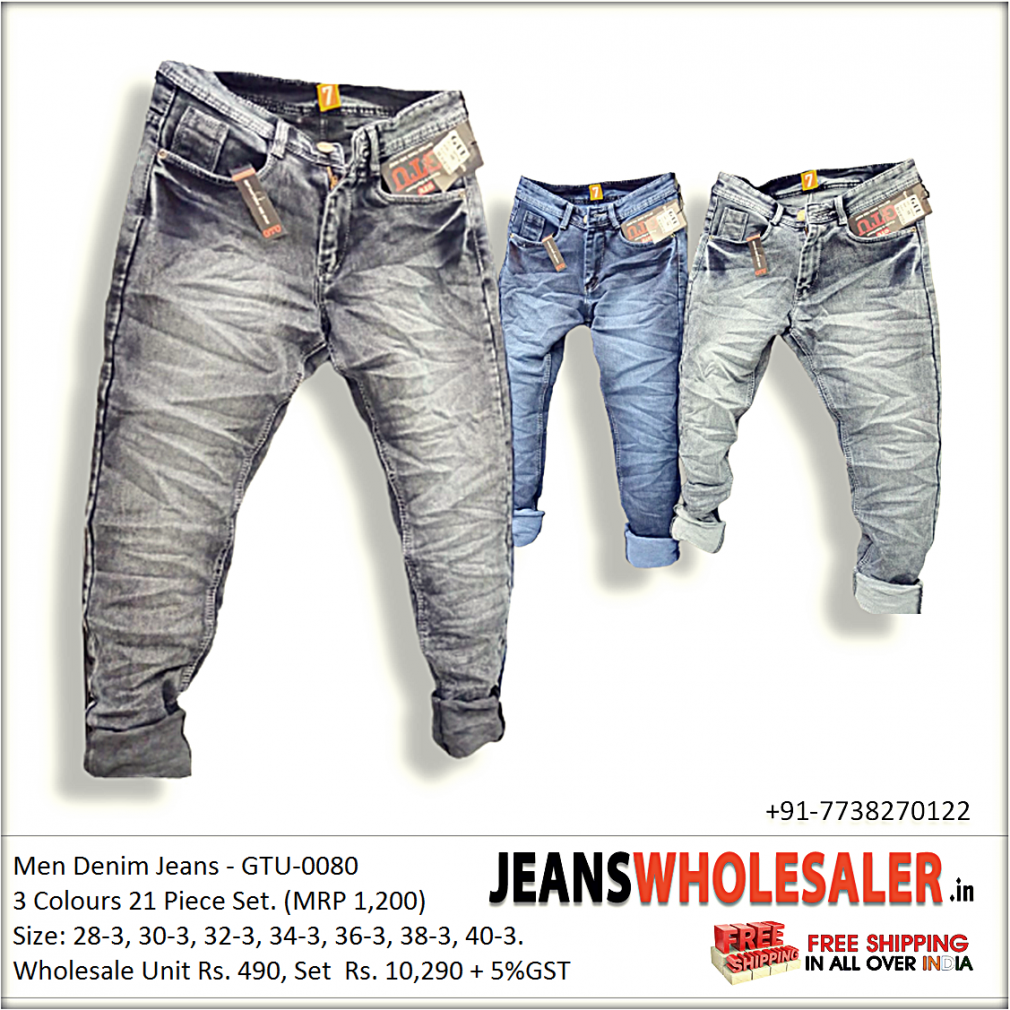 Buy Mens Comfort Fit Denim Jeans best Wholesale prices in India