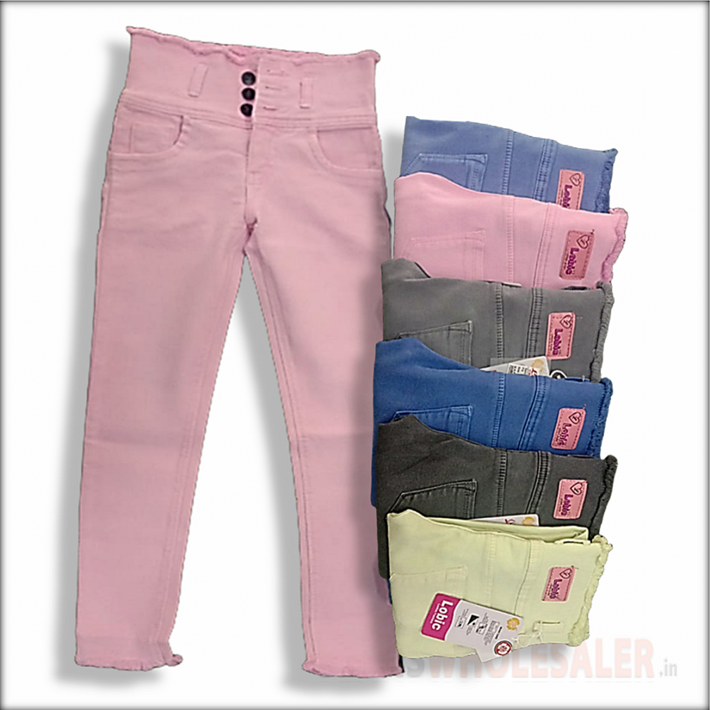 Buy Jeans for Girls with Solid Design – Mumkins