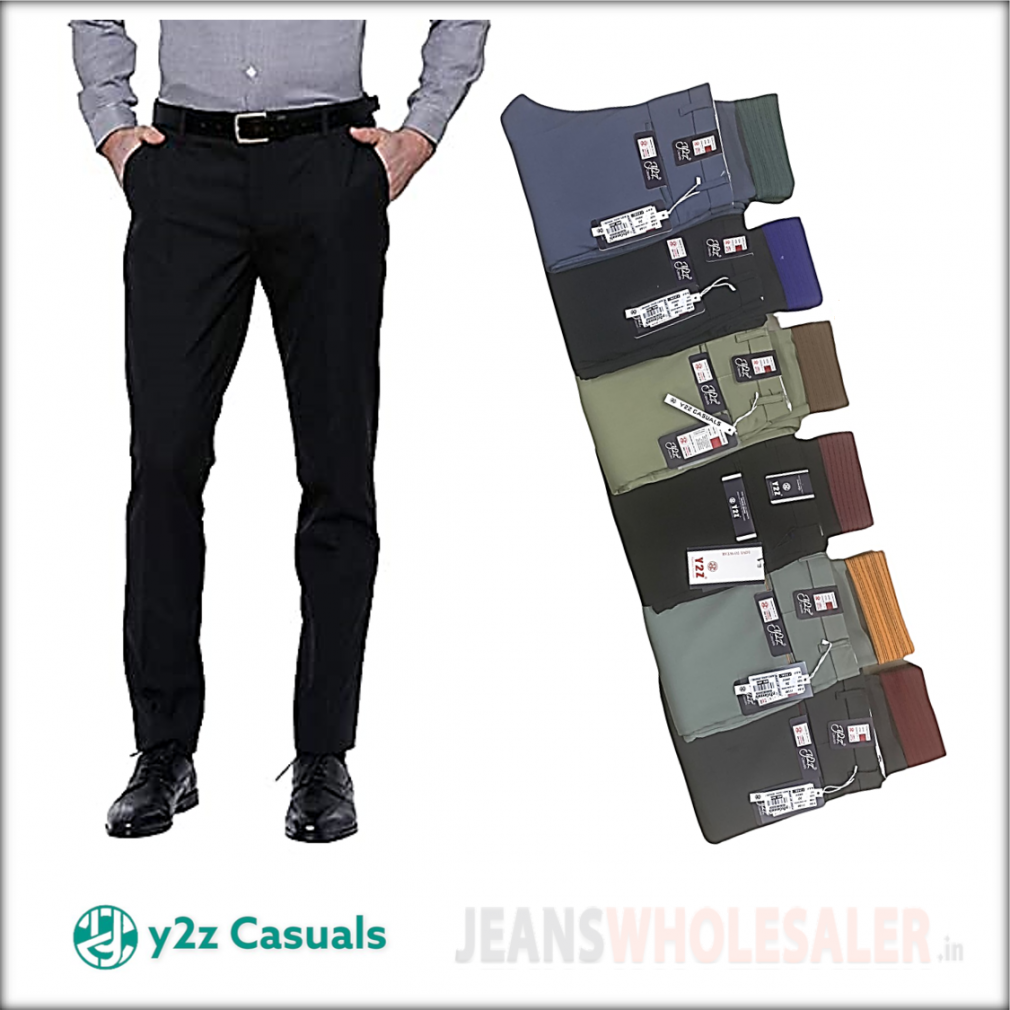 Style Hook Polyster Blend Formal Trousers For Man regular fit |formal pants  blue colour | blue colour pant | trousers for men | officeial pant |