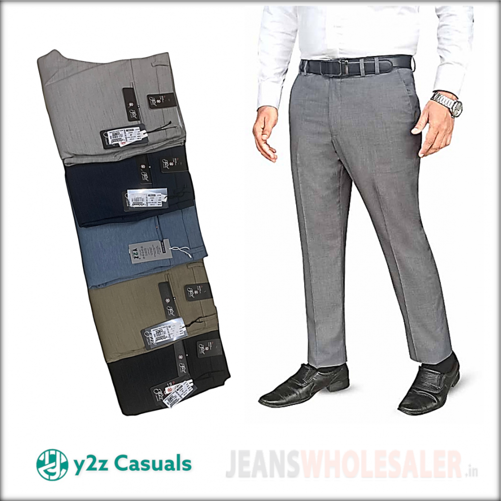 Buy Kurus Men's Beige & Coffee, Solid, Cotton Blend Formal Trouser For Mens  Online at Best Prices in India - JioMart.