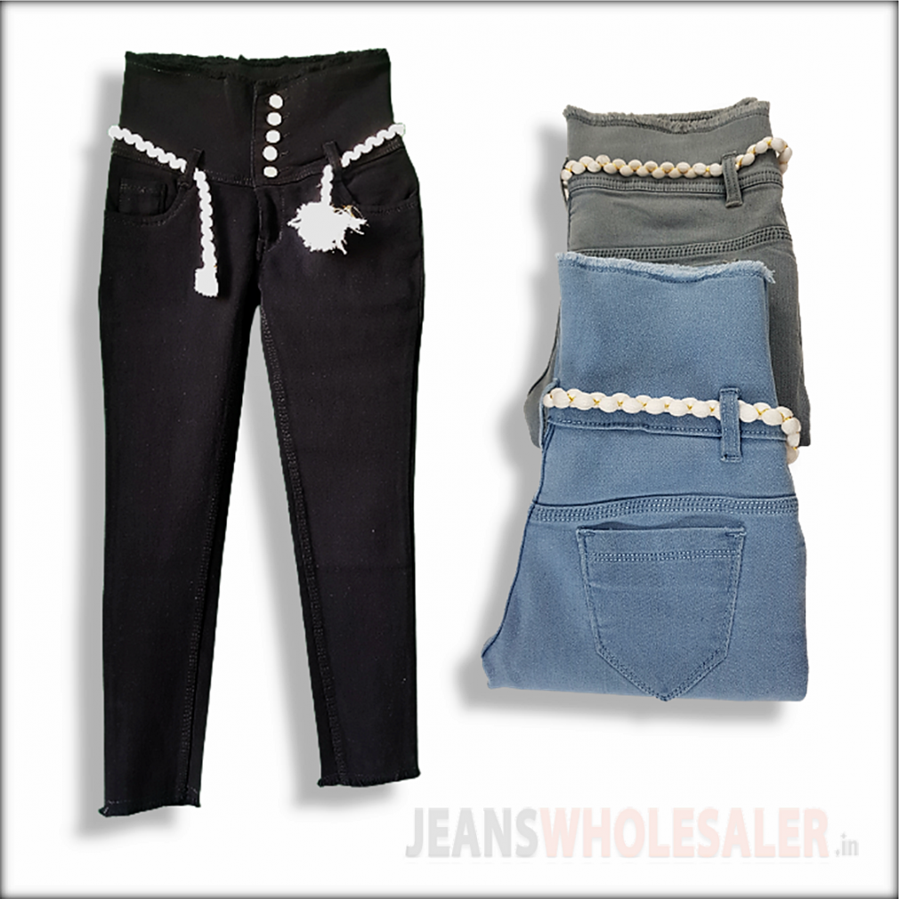 Buy Women Stylish High Waist Jeans Denim Jeans B2b Wholesale Rs. 460