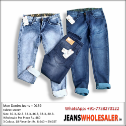 Buy DVG B2b Mens Regula Fit Denim Jeans wholesale Rs. 525 in India