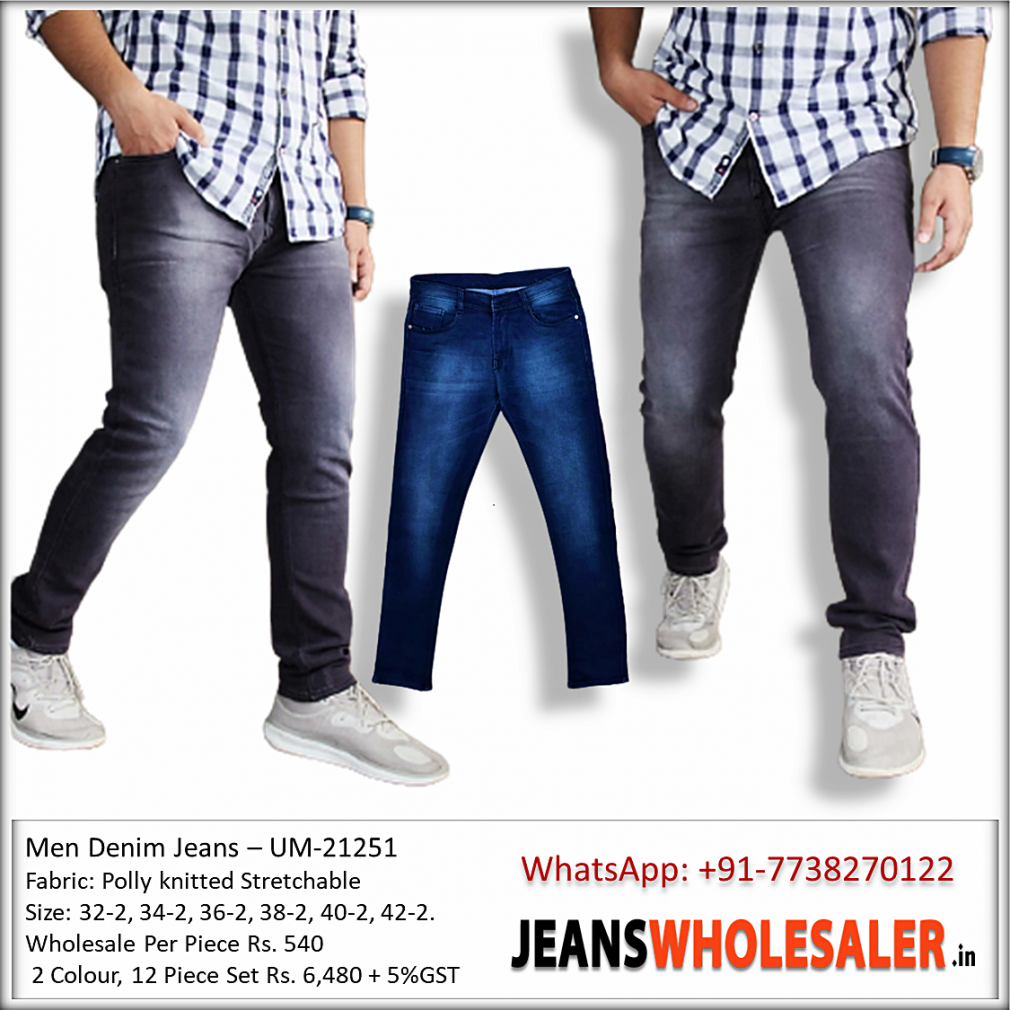 Buy Brand DVG Men Wrinkle Jeans cheap wholesale B2b mumbai india