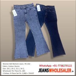 Women Bell Bottom Jeans