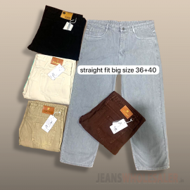 Women Big Size Straight Fit  Jeans RS109