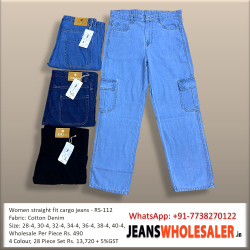 Women 6 Pocket Denim Joggers