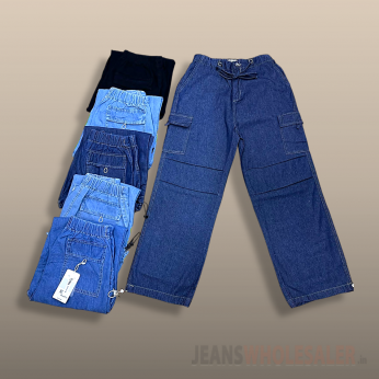 Women 8 Pocket Cargo Jeans 