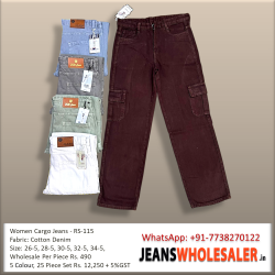 Women Straight Fit dusty colour Jeans